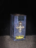 Dark Blue Candle with Short Silver Cross - Medium Size