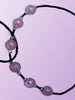 Necklace with purple Beads