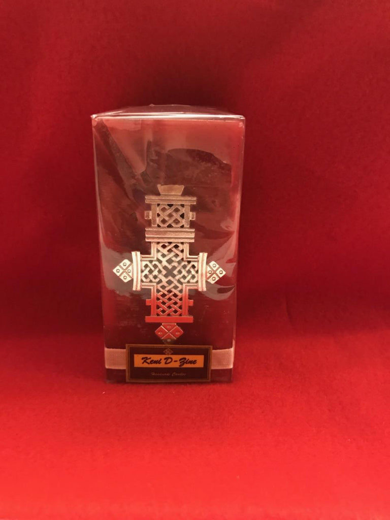 Red Candle with Silver Cross MeSh Cart